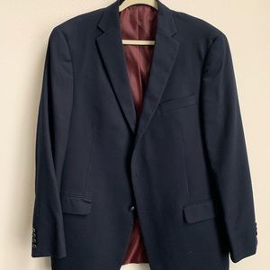 Dillards sport coat navy blue